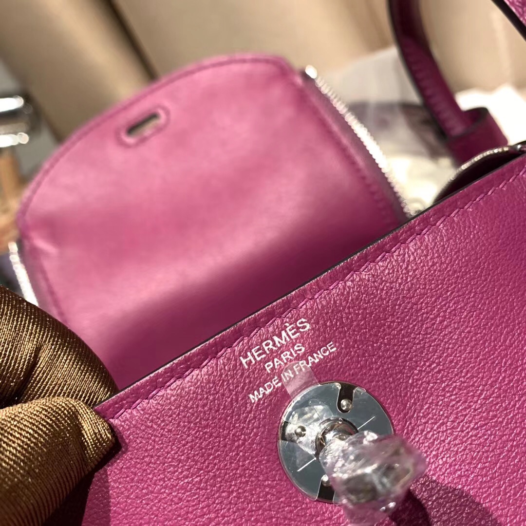 에르메스 미니 린디백19 아네몬느 은장